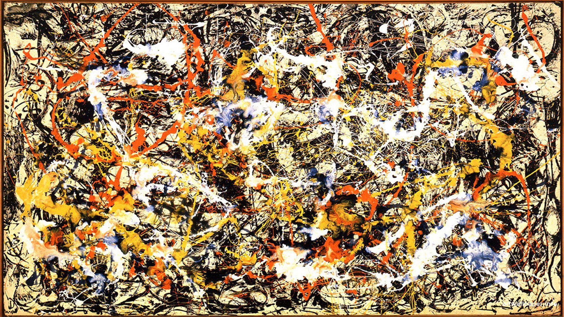 Jackson Pollock abstract expressionist painting - modern art